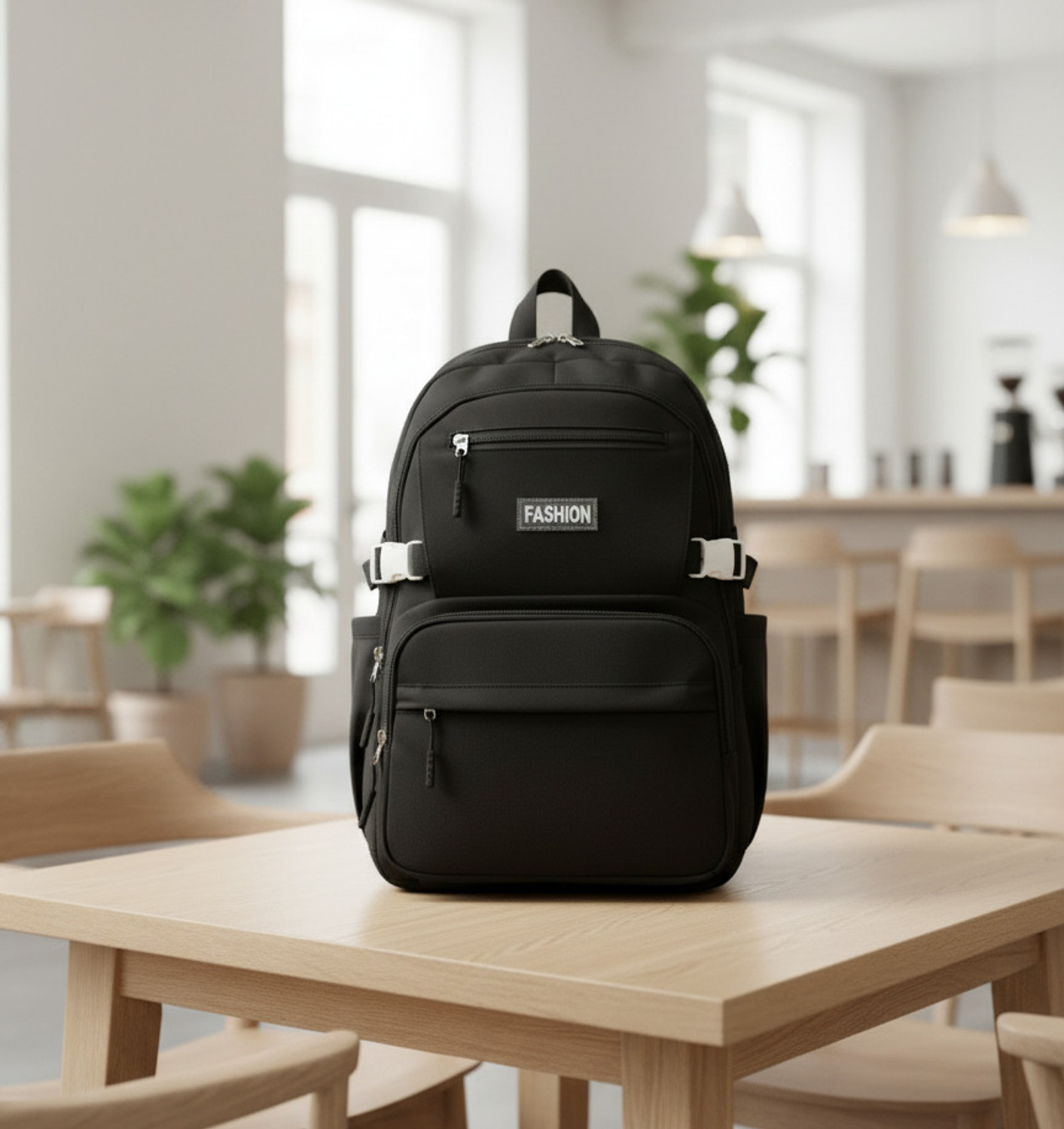 Image of arisen Large 35 L Laptop Backpack Large 40 L Laptop Backpack Laptop Medium Waterproof Schoo /College Bag (Black) (Black)