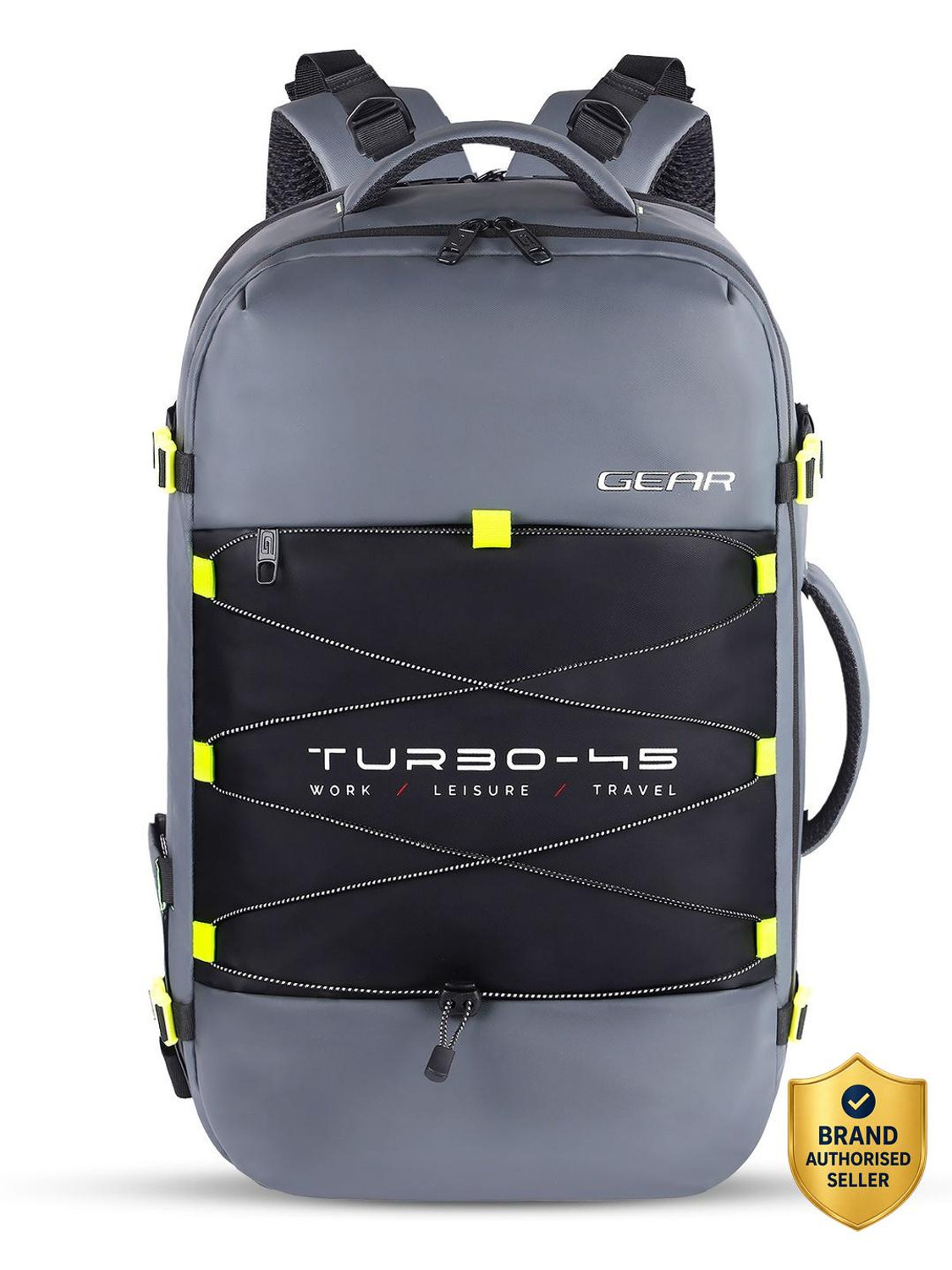 Gear Turbo 45 L Expandable Laptop Backpack Gray - Image 6
