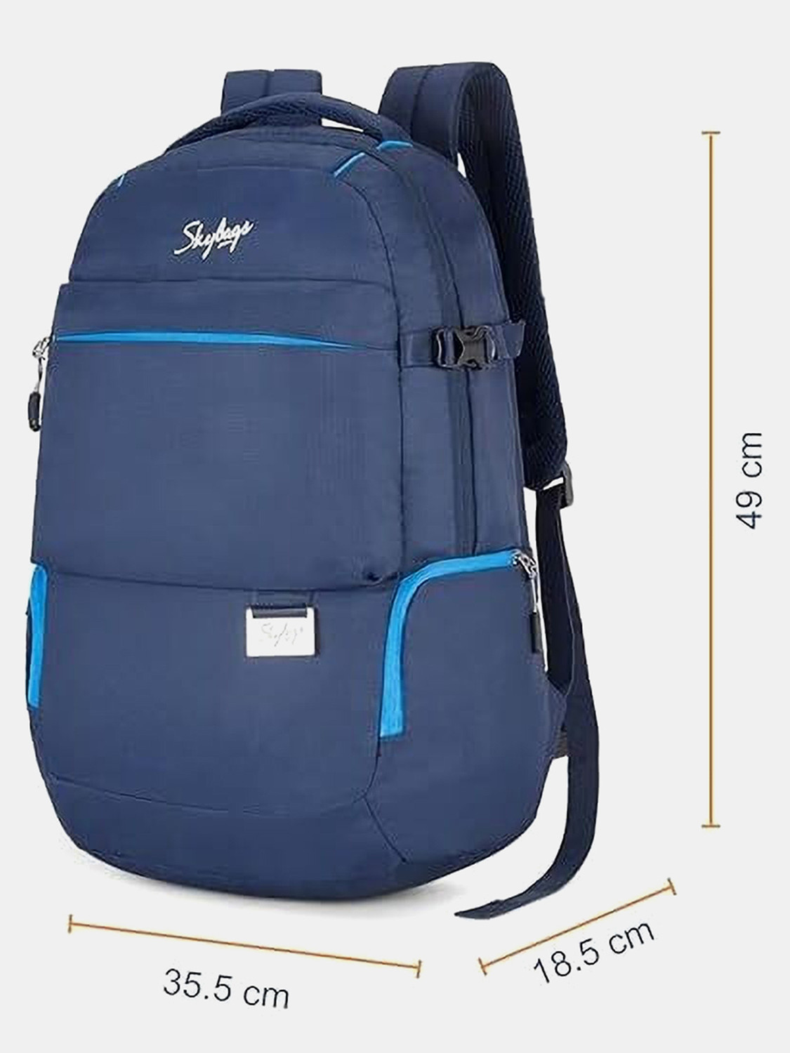 Image of SKYBAGS Large 40 L Laptop Backpack Network Pro Backpack With Laptop Compatible for Men & Women,Rain Cover (Blue)