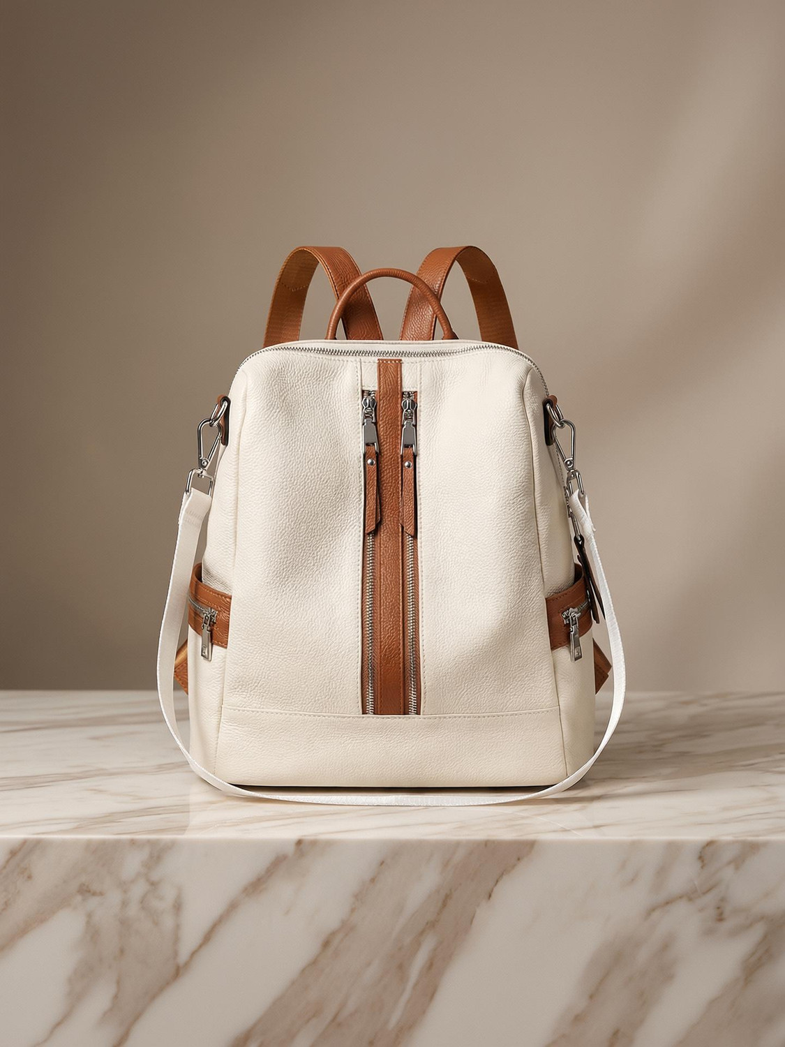 Dayalaxmi Fashion 20L Beige Tan Laptop Backpack - Image 1