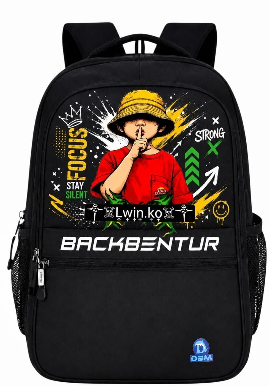 Image of SEE-CRAFT Large 33 L Laptop Backpack 55 inch Graphic Navy Blue Backpack for School /College /Travel (Blue)