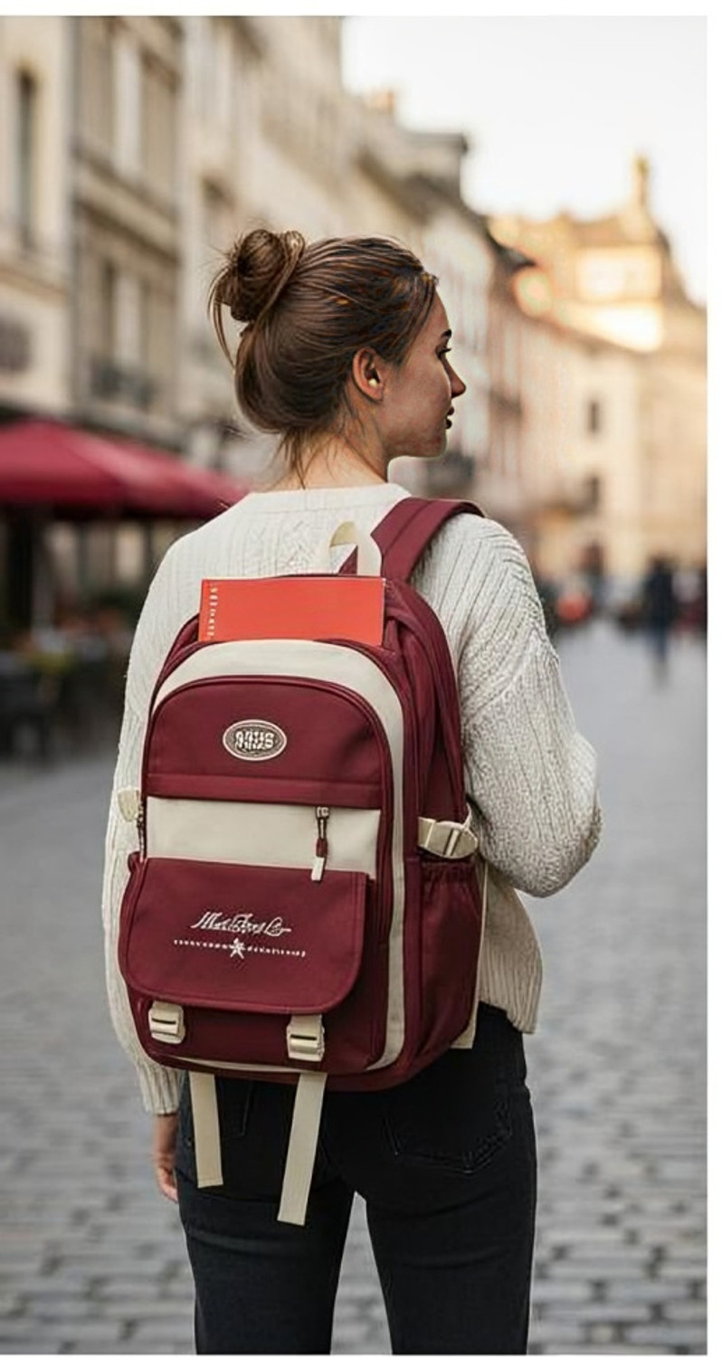 Image of INTOUCH Large 40 L Laptop Backpack Medium 30 L Laptop Backpack Bagpack school college, travel, office bag (Maroon)