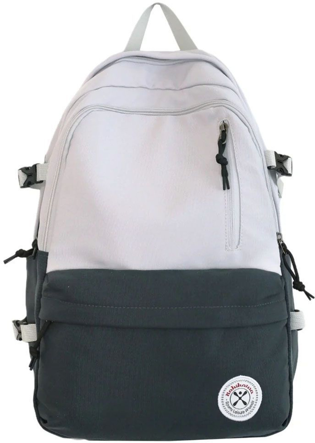 Image of Xelcis Medium 25 L Laptop Backpack Traveling Backpack Male & Female High Capacity Book Bag, Laptop Student College (Green, Grey)
