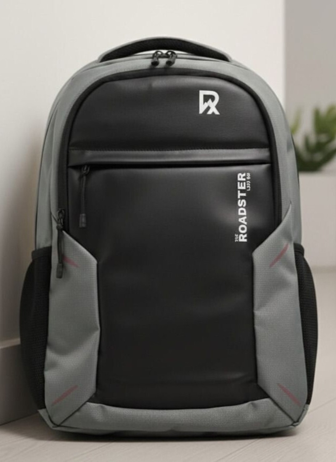 Image of Roadster Medium 30 L Laptop Backpack Modern School College Office Laptop Backpack Waterproof Unisex Design bag (Black, Grey)