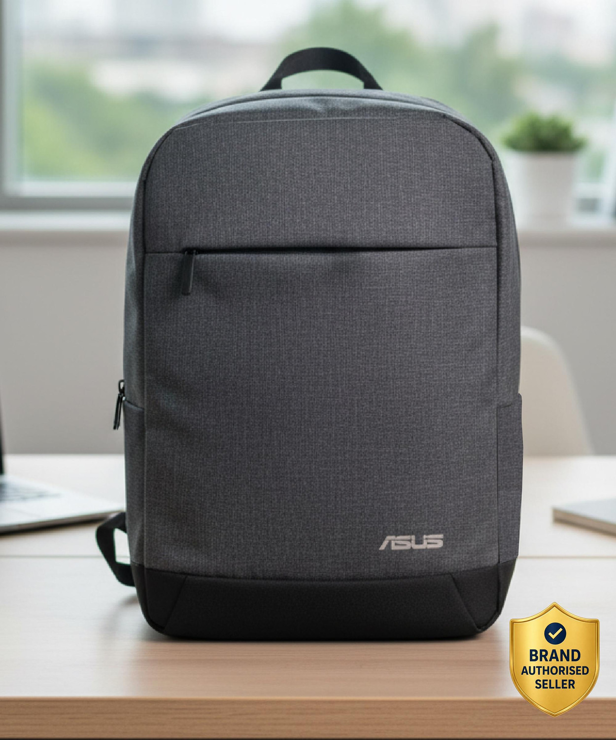 Image of ASUS 18.1 L Laptop Backpack AP1601-Two-Large-Front-Pocket-Luggage-Strap-16-Inch-Laptop-0-40-Kg 18.1 L (Grey)