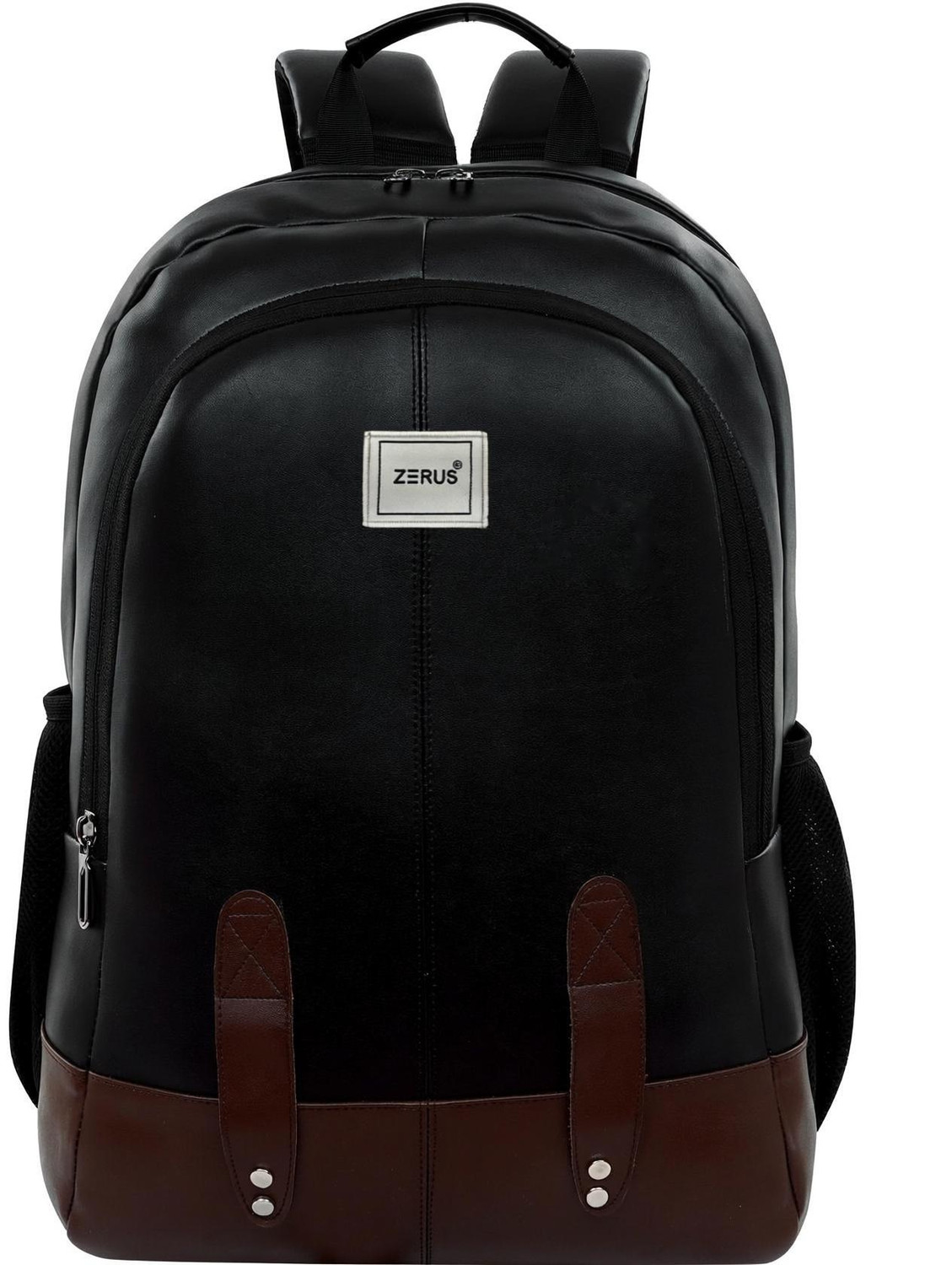 ZERUS 28L Medium PU Leather Laptop Backpack - Image 1