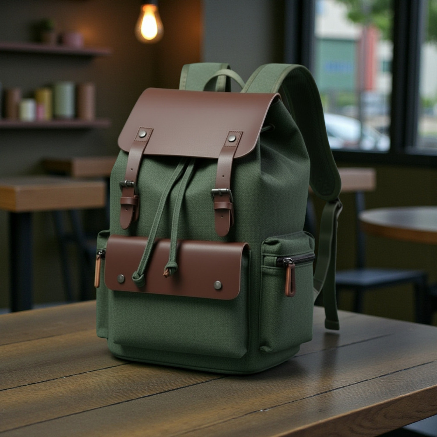 Image of PROTOUCH Medium 28 L Laptop Backpack Classic Leather Without Anti Theft (Black)