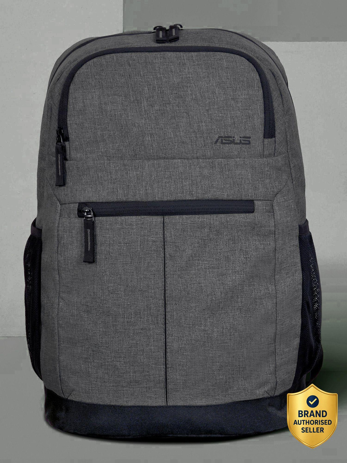 Image of ASUS 18.1 L Laptop Backpack AP1601-Two-Large-Front-Pocket-Luggage-Strap-16-Inch-Laptop-0-40-Kg 18.1 L (Grey)