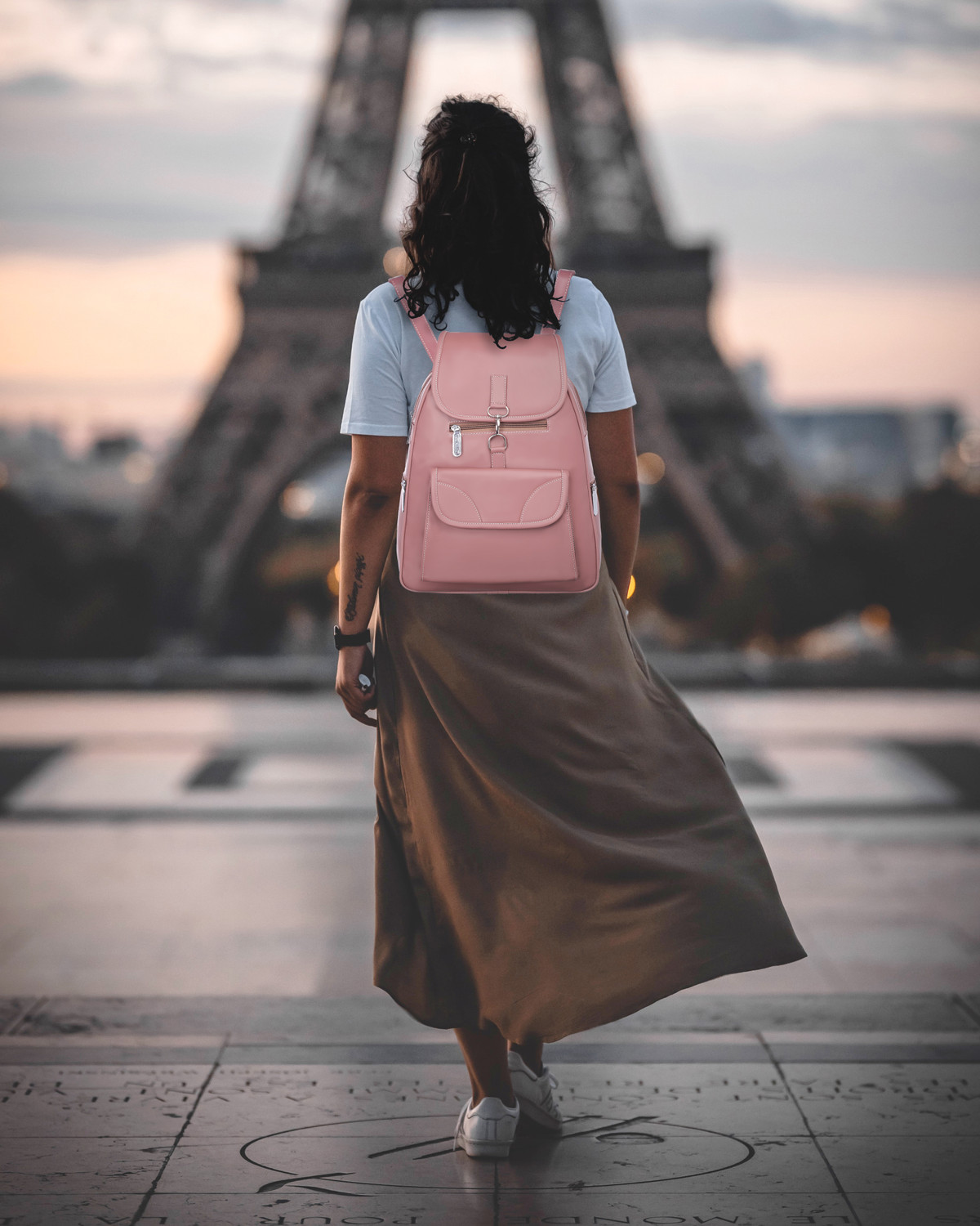Image of Perfect Choice Large 36 L Backpack Large 36 L Backpack stylish Backpack for Women, girls collage Bags (Gold) (Tan)