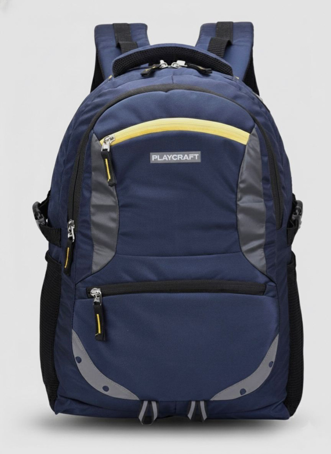 Image of PlayCraft Large 35 L Laptop Backpack Unisex Spacy With Rain Cover And Reflective Strip (Blue, Yellow)