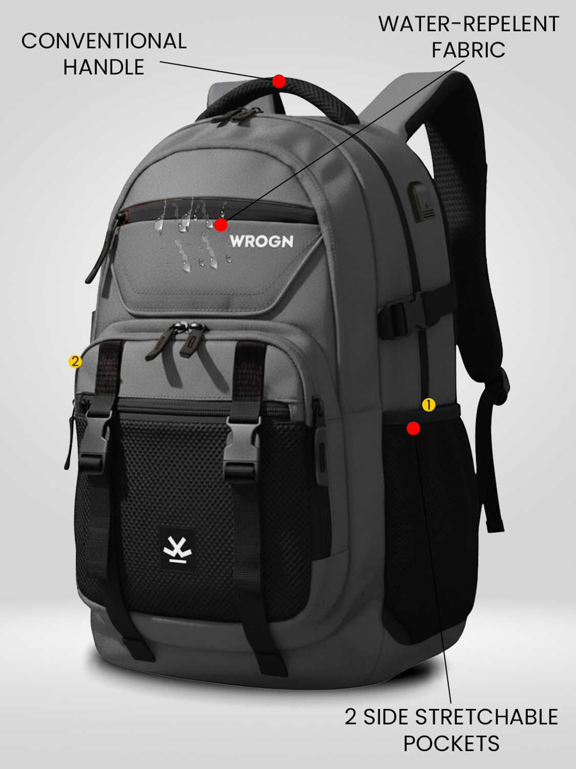 WROGN 42L Laptop Backpack Ashper 2.0 - Image 1
