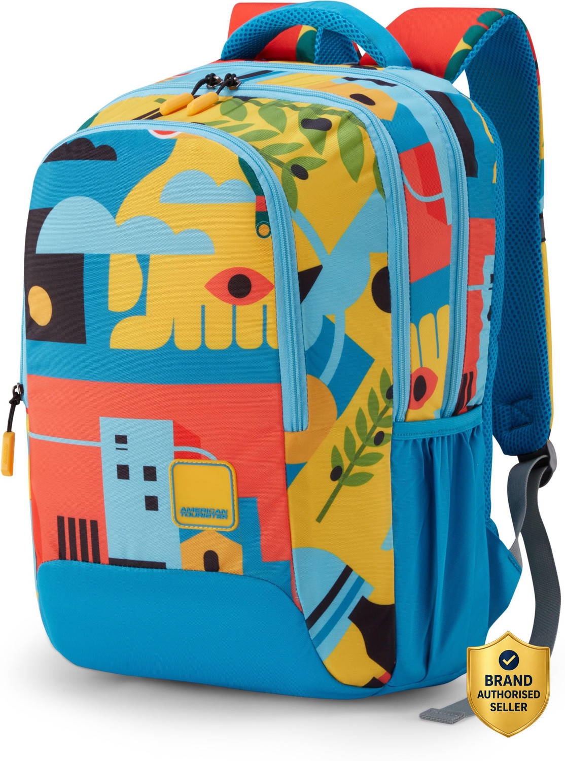American Tourister Quad 3.0 30.5L Blue Backpack - Image 6