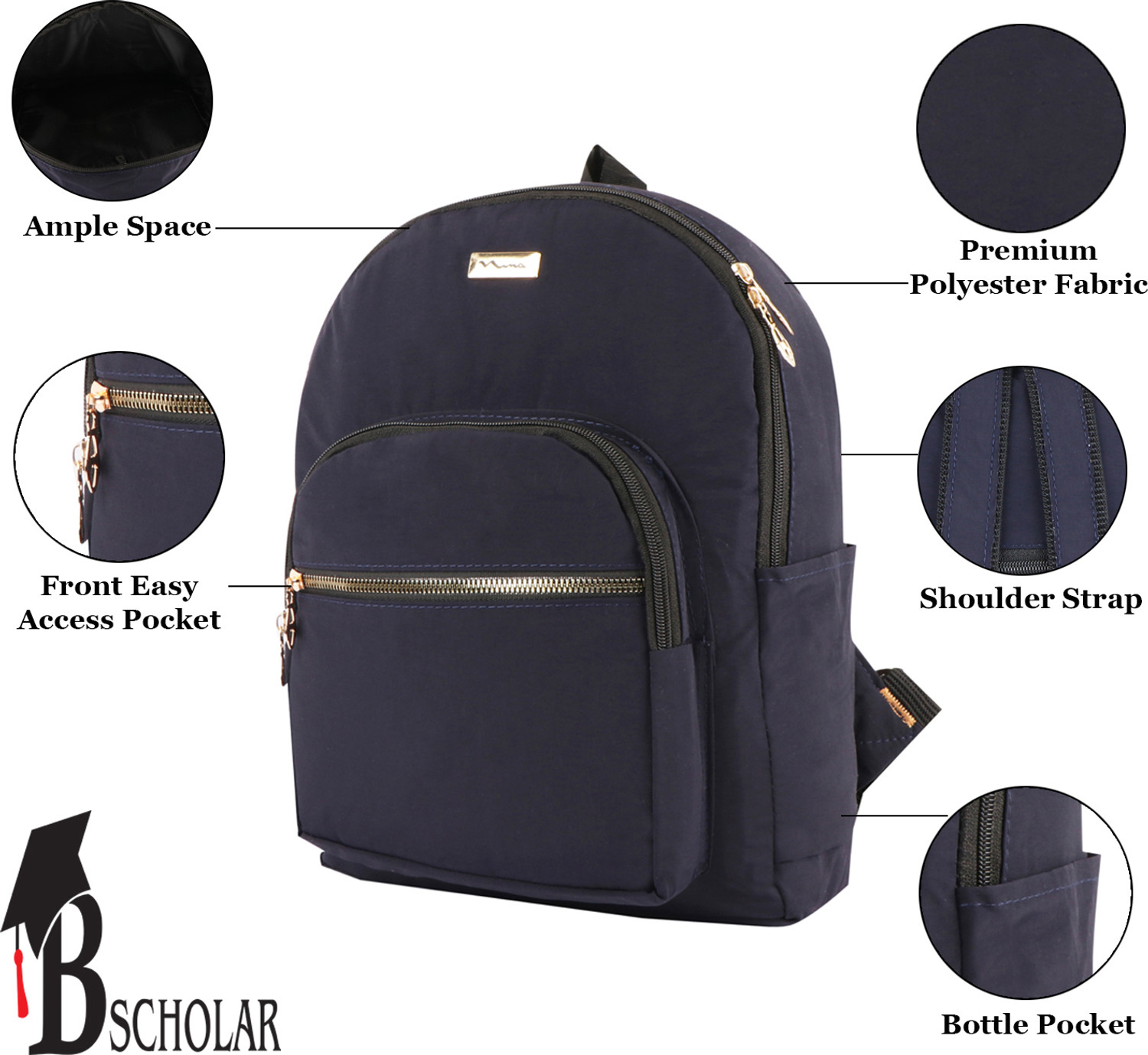 Image of XD Design Small 10 L Laptop Backpack Original XDDESIGN Anti Theft Bobby Backpack (Multicolor)