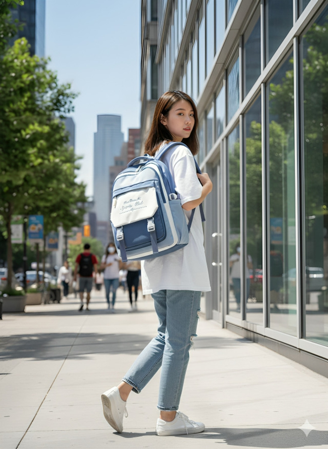 Image of Trendy Impex Large 40 L Laptop Backpack Unisex Classic Backpack for Daily Use (Blue)