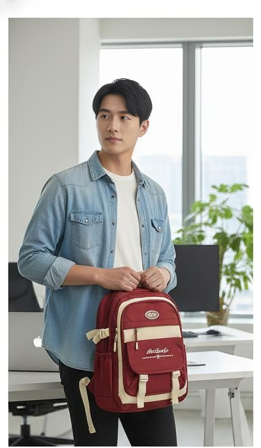 Image of INTOUCH Large 40 L Laptop Backpack Medium 30 L Laptop Backpack Bagpack school college, travel, office bag (Maroon)