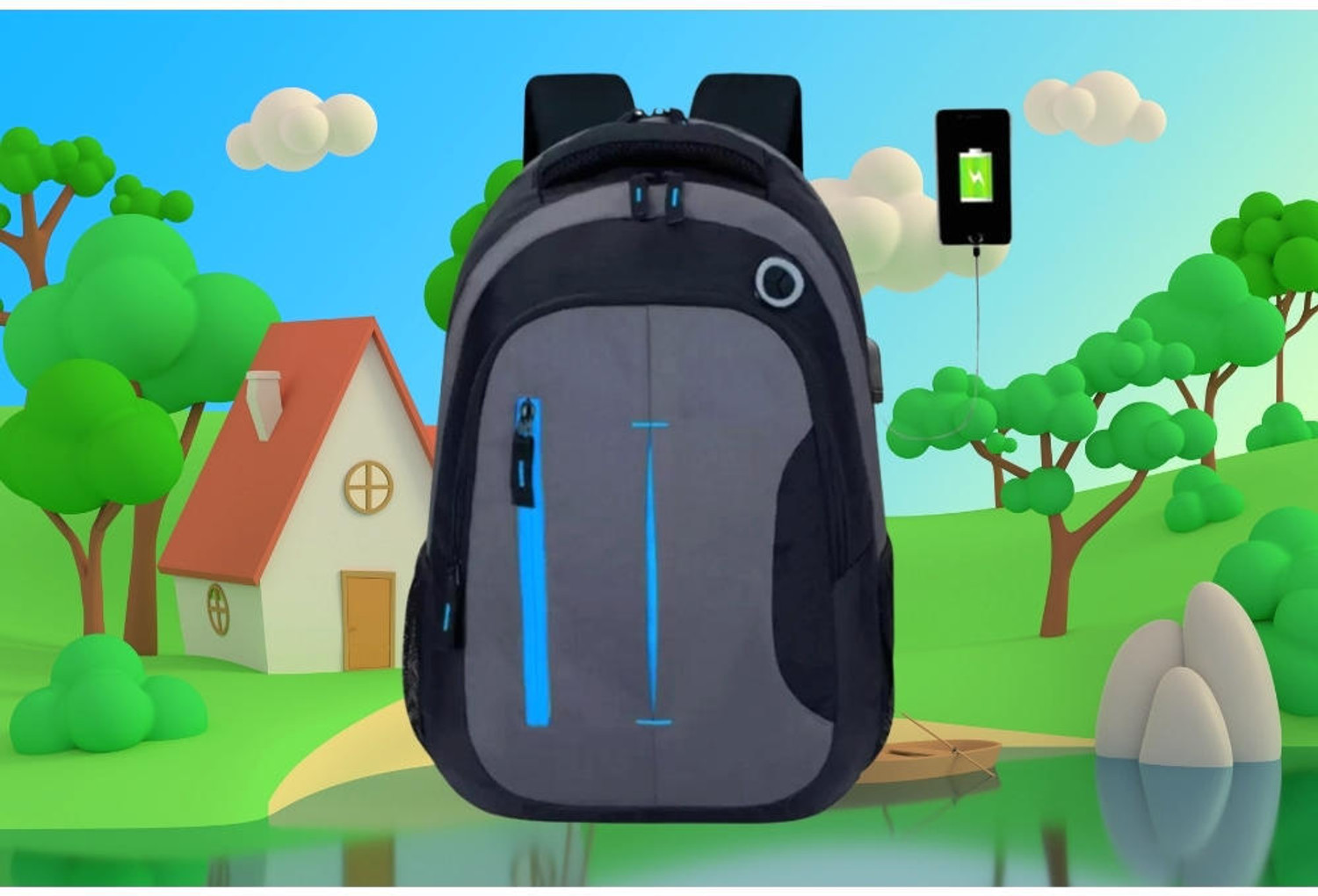 Image of M MASCO Medium 30 L Laptop Backpack LAPTOP BACKPACK (BLACK) (Black)