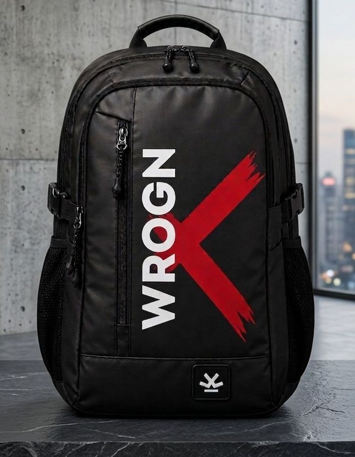 Image of WROGN Large 32 L Laptop Backpack Reverse Stylish Laptop Backpack (Black, Red)