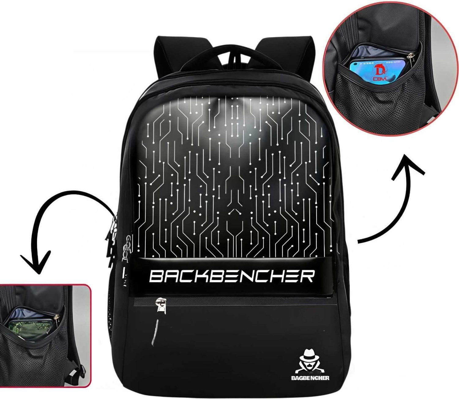 Image of HP Large 35 L Backpack 112 (Black, Grey)