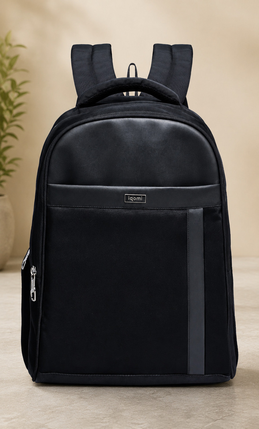 Image of AH Arctic Hunter Large 45 L Backpack 45L Trolley Backpack, 4 * 360 deg Wheeled 15.6 inch Laptop Backpack for Travel, Office, Carry on Trolley Luggage Suitcase Compact Business, Travelling for Men and Women (Black) (Black)