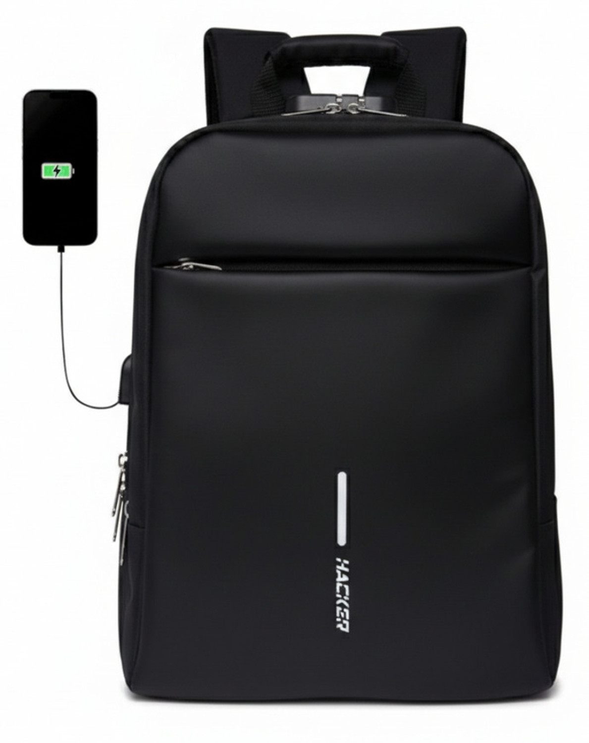Image of MRSAYON Large 50 L Laptop Backpack for Men & Women with Anti Theft Number Lock & USB Charging Bag for Office Travel (Black)
