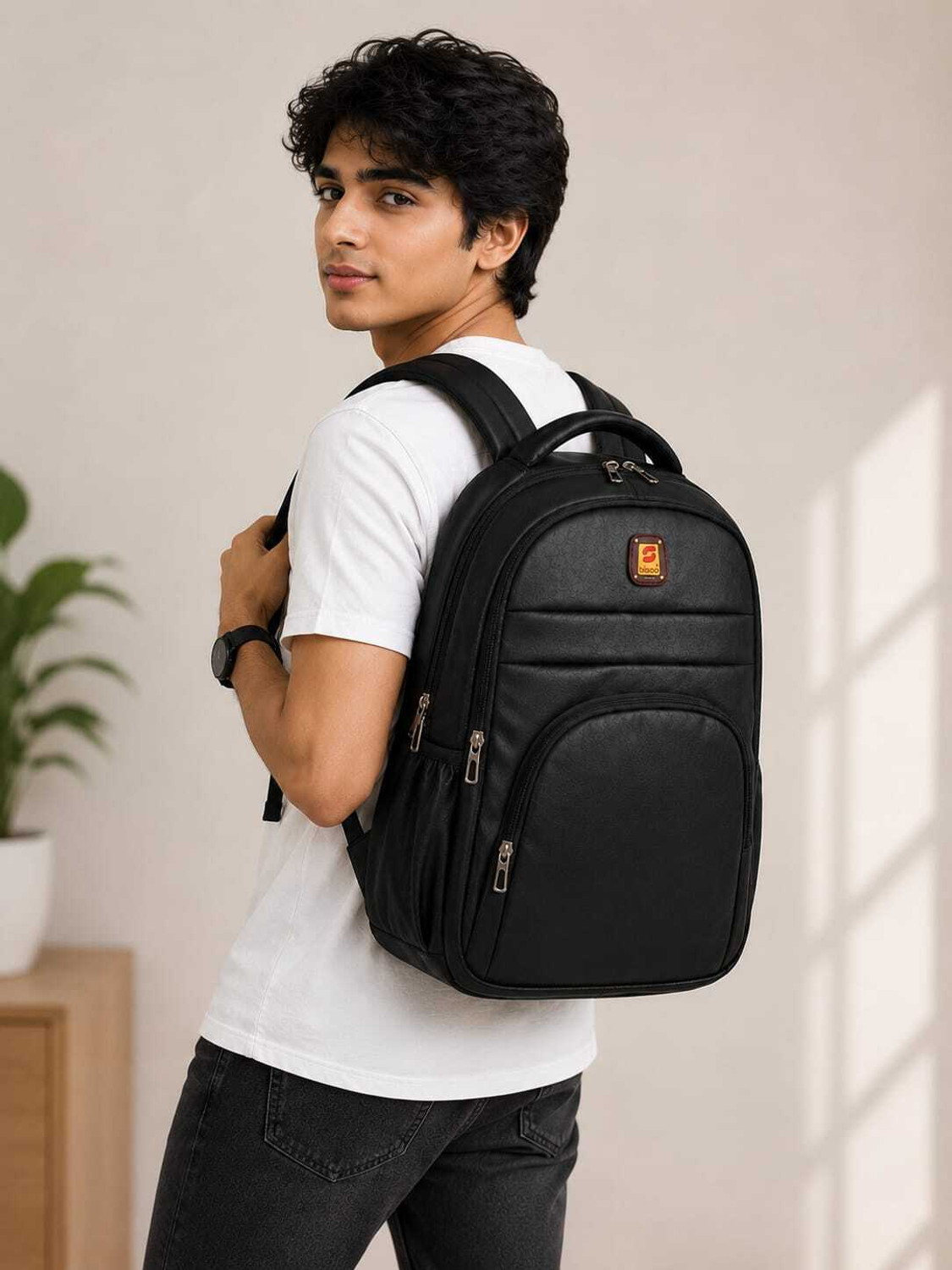 Image of Xelcis Medium 25 L Laptop Backpack Traveling Backpack Male & Female High Capacity Book Bag, Laptop Student College (Green, Grey)
