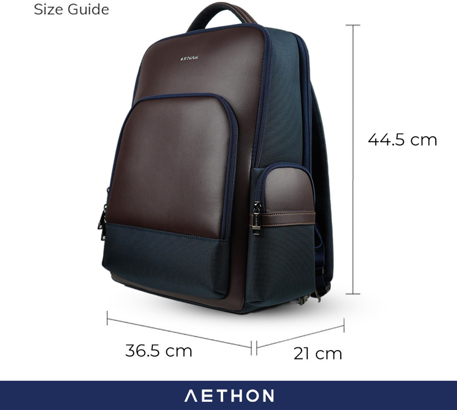 Image of Aethon Large 34 L Laptop Backpack with Compartment, Water-Resistant, and Multiple Pockets For Business, and more (Brown)