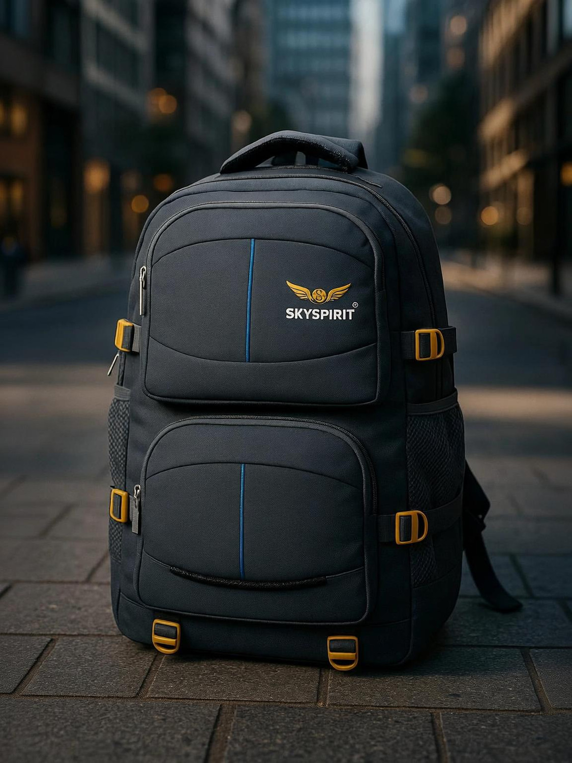 Image of Skyberg Large 40 L Laptop Backpack 40L Backpack for Travel, School, Office, College with Laptop Compartment (Black)