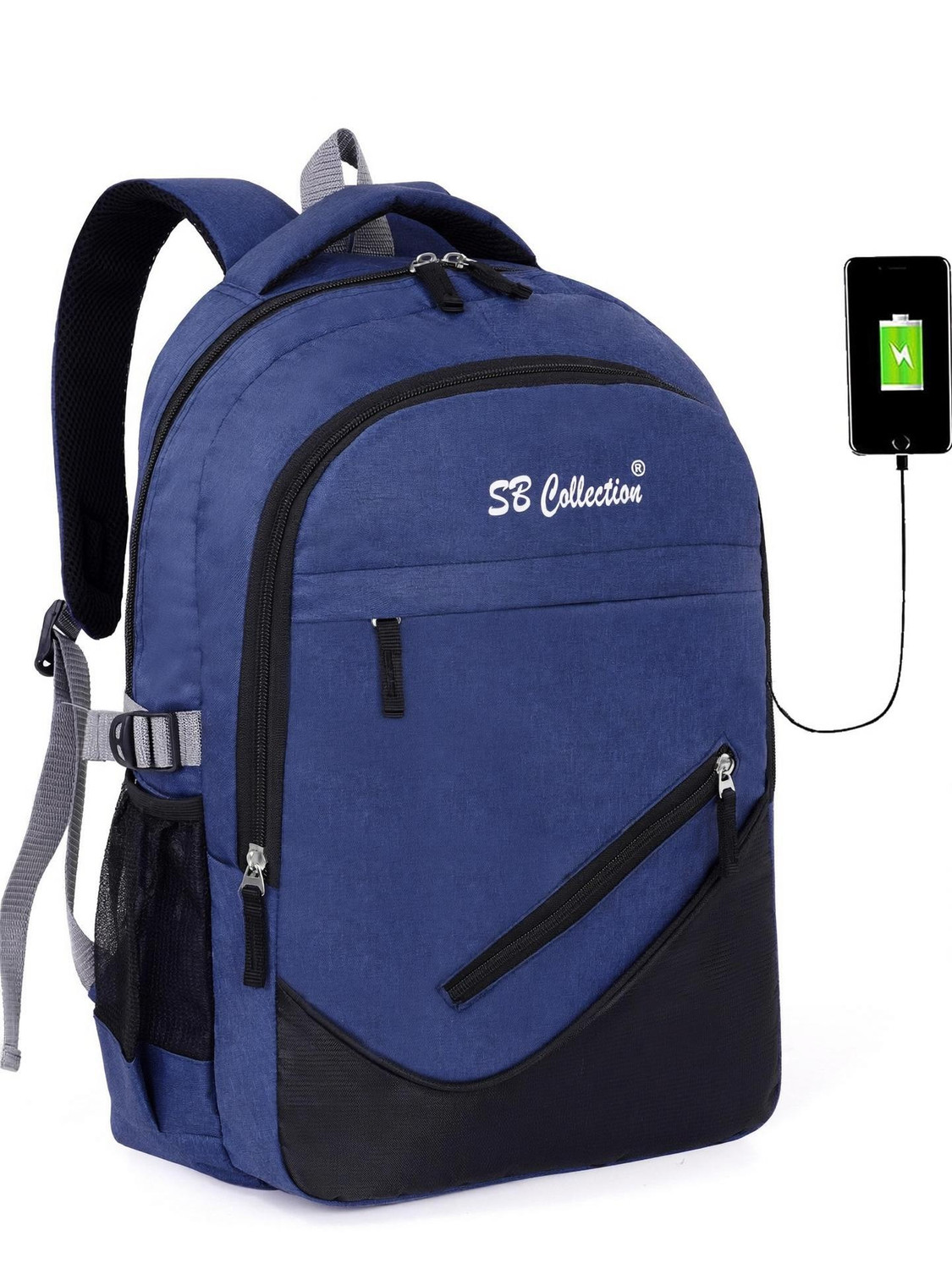 Image of markway AntiTheft Backpack Bag with 15.6 Inch Laptop Compartment & USB Charging Port BAG Waterproof School Bag (Black, 35 L)