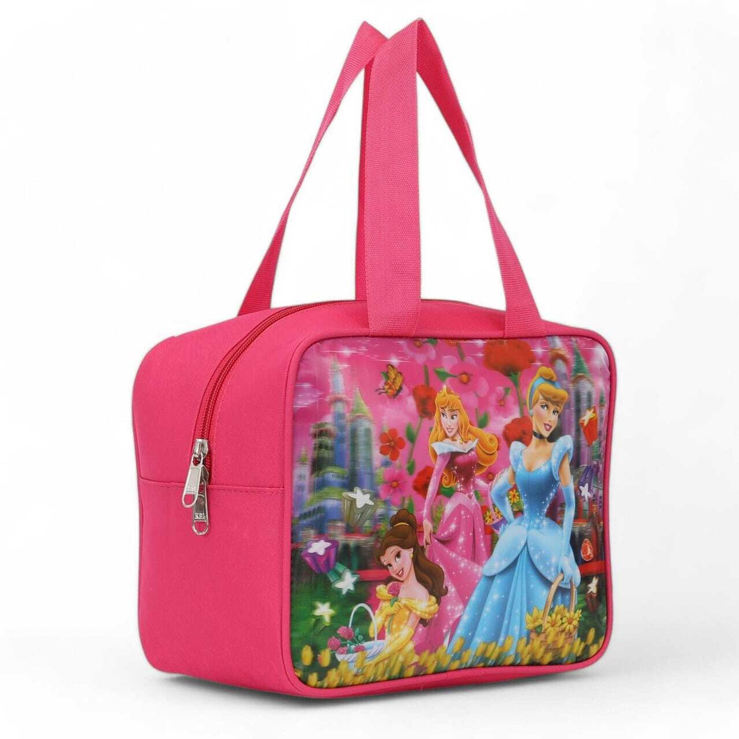Image of ONEGO Durable Tiffin Bag - Ideal for School, College, Office & Outdoor Trips Waterproof Lunch Bag (Pink, 10 L)