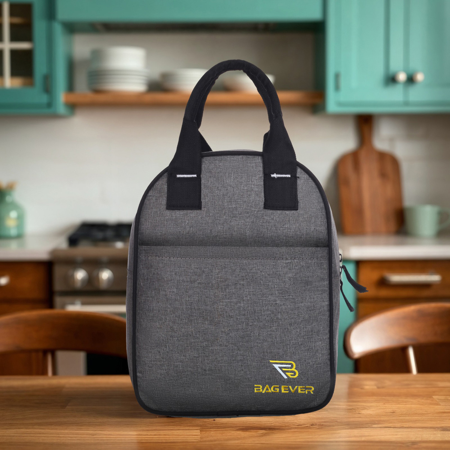 Image of ONEGO Portable Tiffin Bag | Stylish & Insulated for School, College & Outdoor Use Waterproof Lunch Bag (Brown, 10 L)