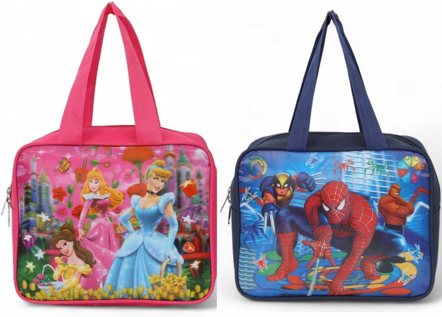 Image of ONEGO Durable Tiffin Bag - Ideal for School, College, Office & Outdoor Trips Waterproof Lunch Bag (Pink, 10 L)