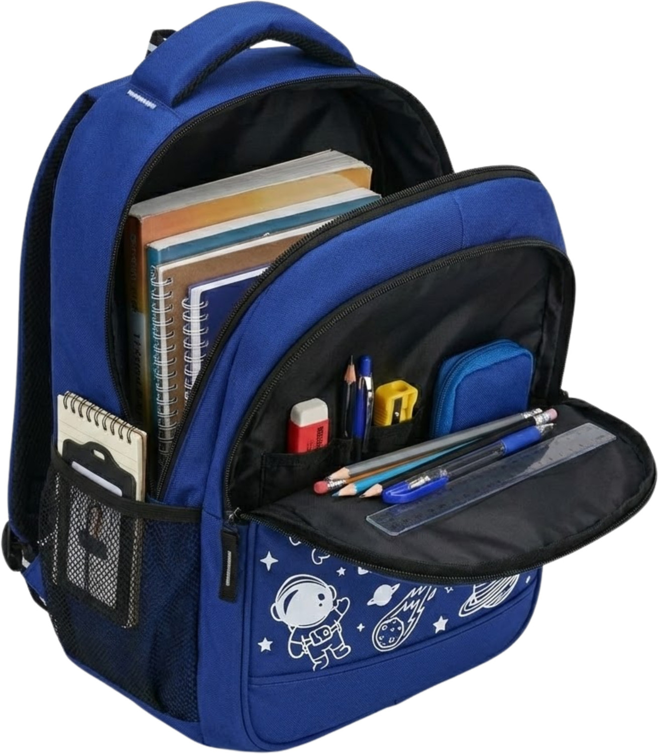 Image of ONEGO Fancy Backpack Nursery LKG UKG Preschool Class 1 Kids Tuition Picnic Waterproof School Bag (Blue, 20 L)