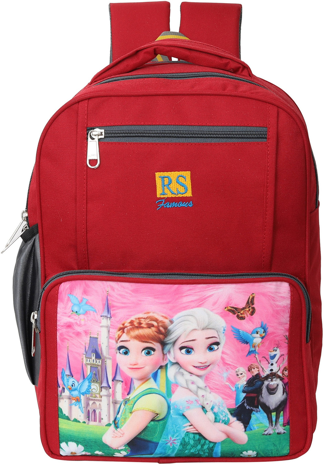 Image of RS Famous 30L School Bag Waterproof for unisex kids for class (UKG to 1st) (Red Waterproof School Bag (Red, 30 L)