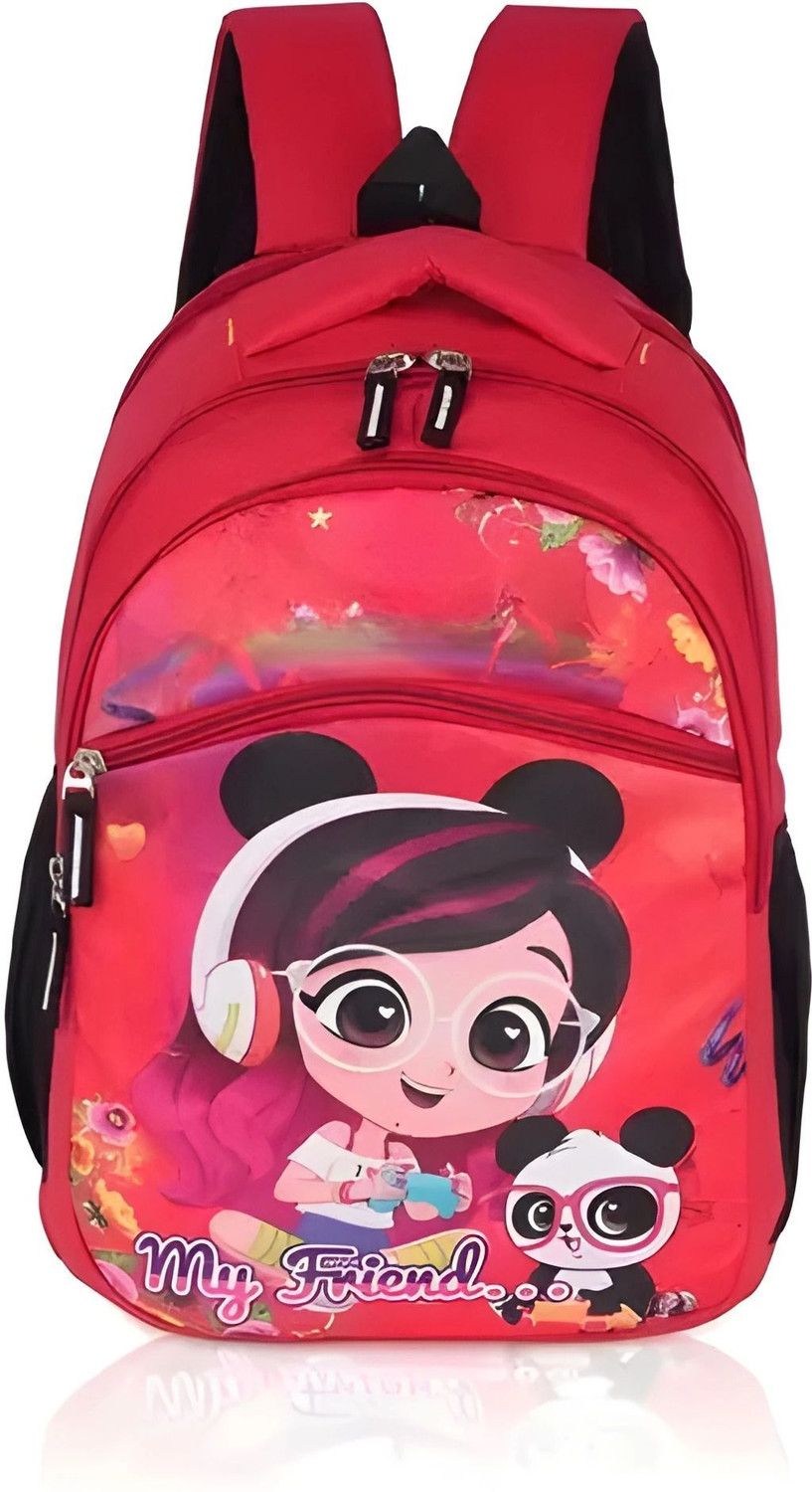 Image of CARROT Medium 25 L Laptop Backpack Water Resistant Polyester Black Casual Travel Bagpack (Black)