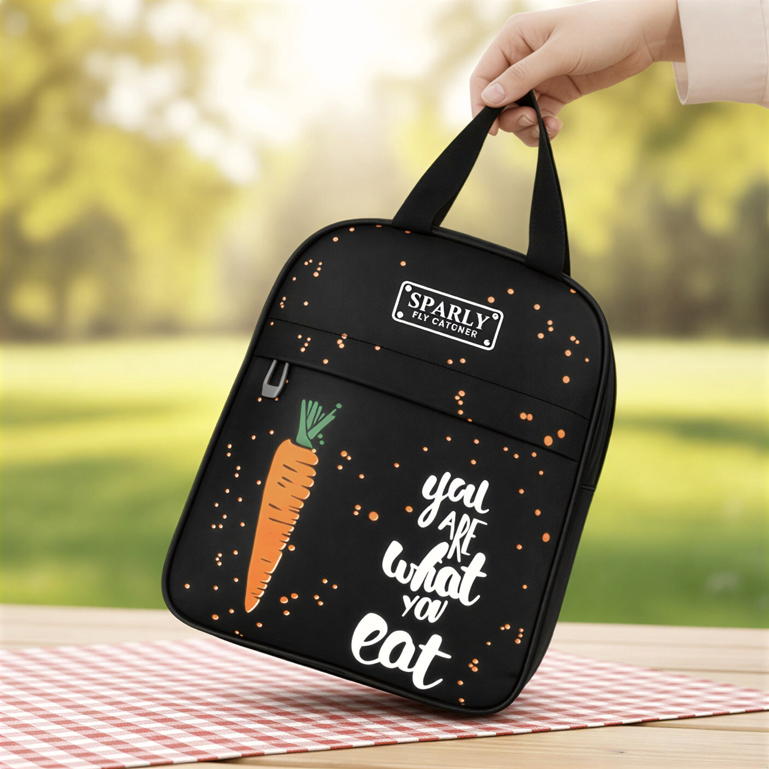 Image of ONEGO Durable Tiffin Bag - Ideal for School, College, Office & Outdoor Trips Waterproof Lunch Bag (Pink, 10 L)