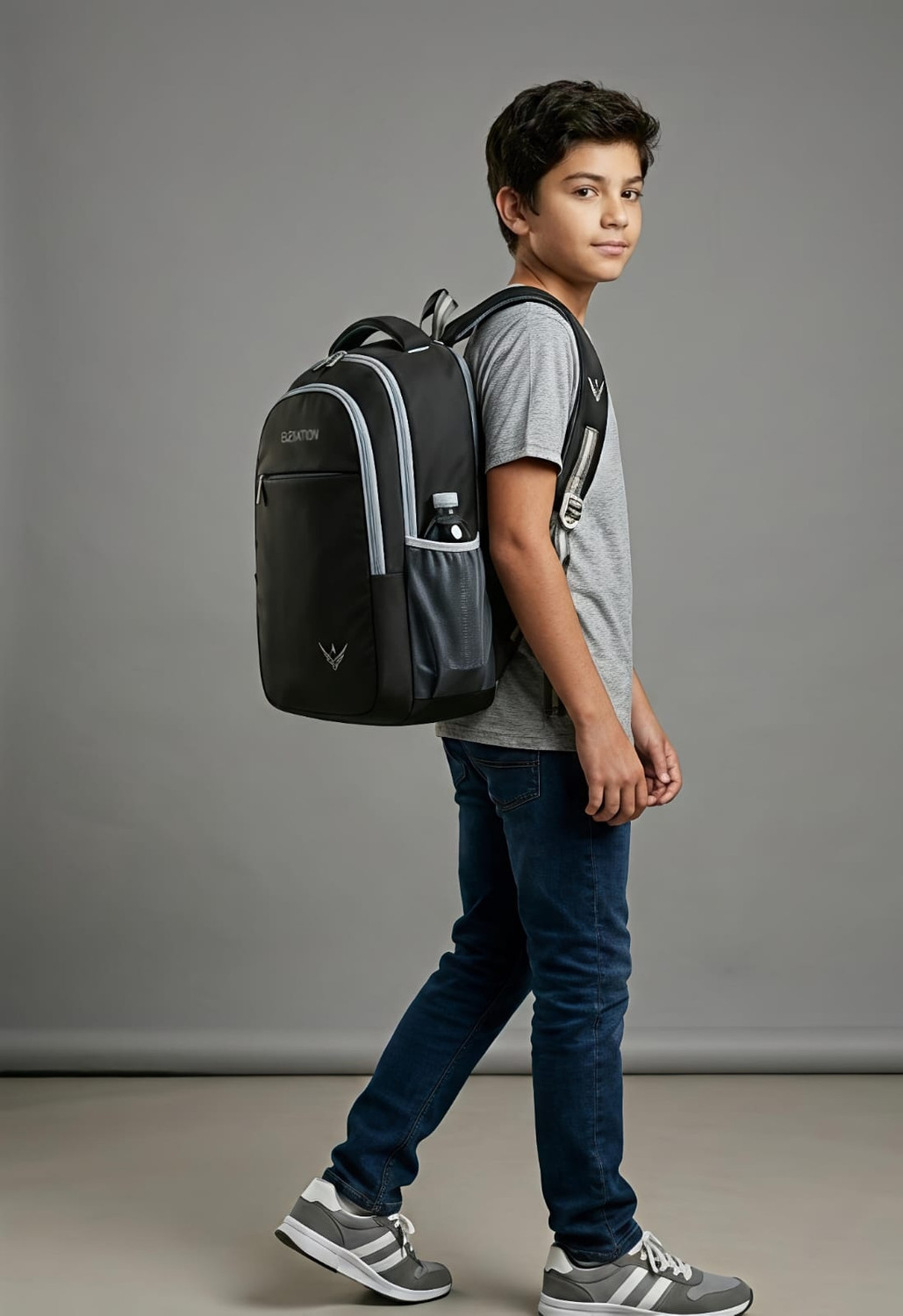 Image of AM Creation laptop bag Casual school college (PACK OF 3) Waterproof Backpack (Black, Grey, 28 L)