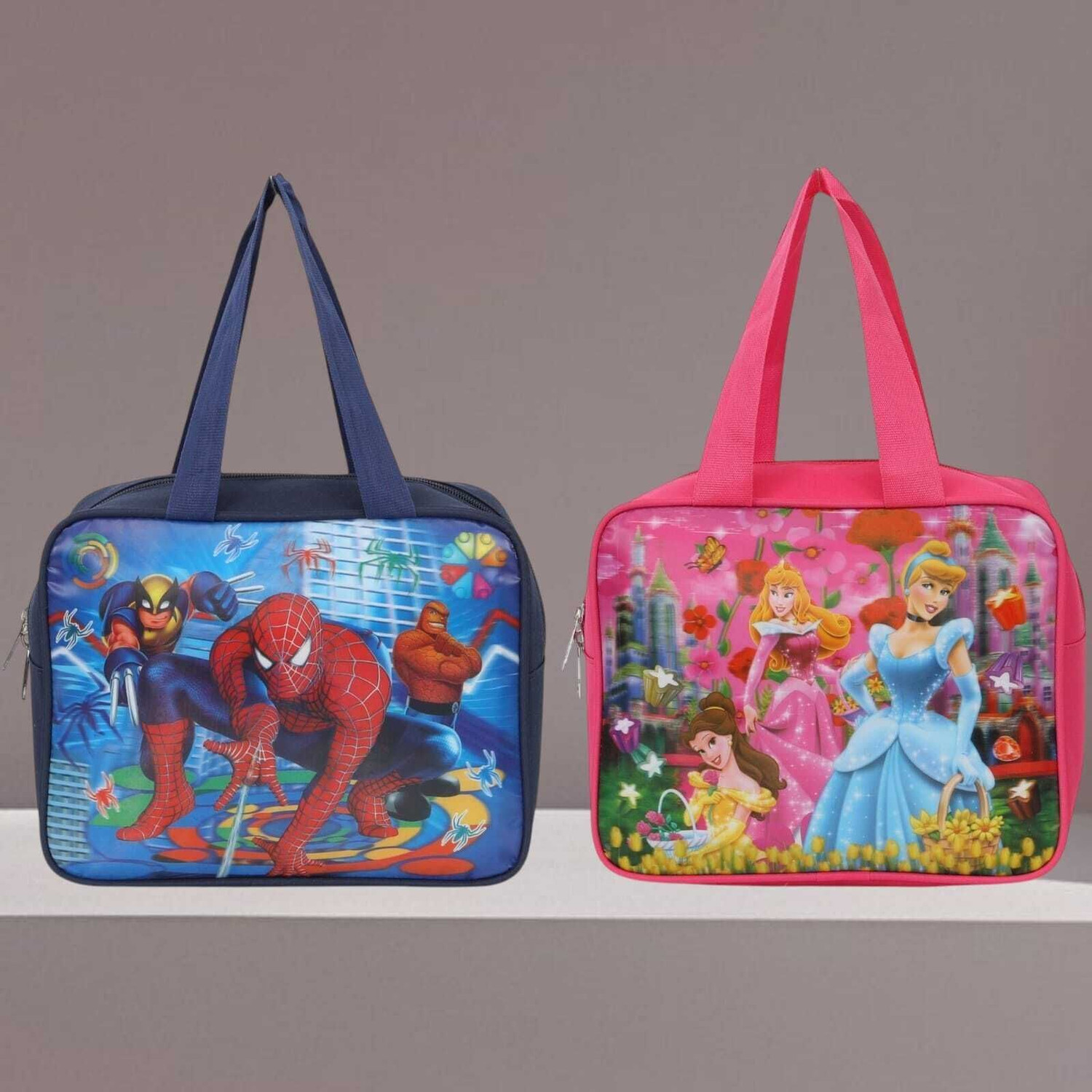 Image of ONEGO Durable Tiffin Bag - Ideal for School, College, Office & Outdoor Trips Waterproof Lunch Bag (Pink, 10 L)