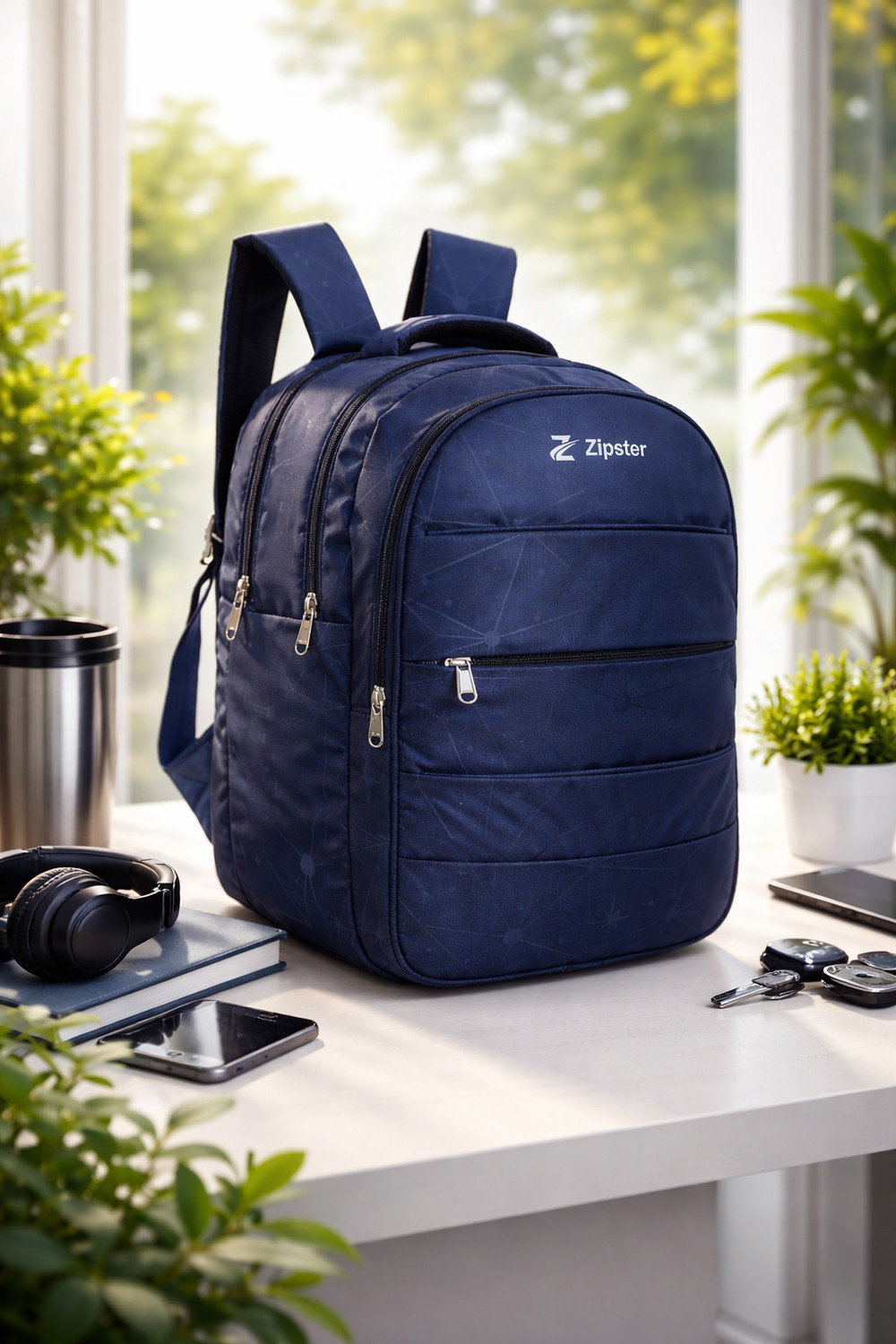 Image of Woons Backpack For Men & Women College Bag | School Bag | Travel Bag Waterproof School Bag (Dark Blue, 41 L)