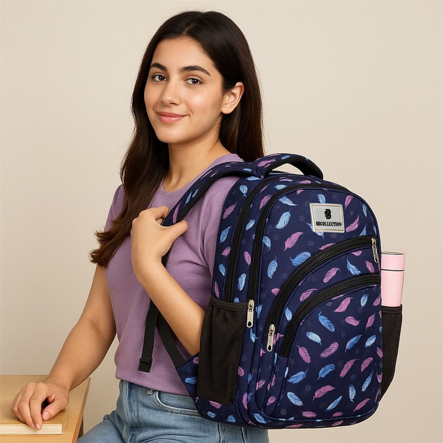 Image of ONEGO Fancy Backpack Nursery LKG UKG Preschool Class 1 Kids Tuition Picnic Waterproof School Bag (Blue, 20 L)