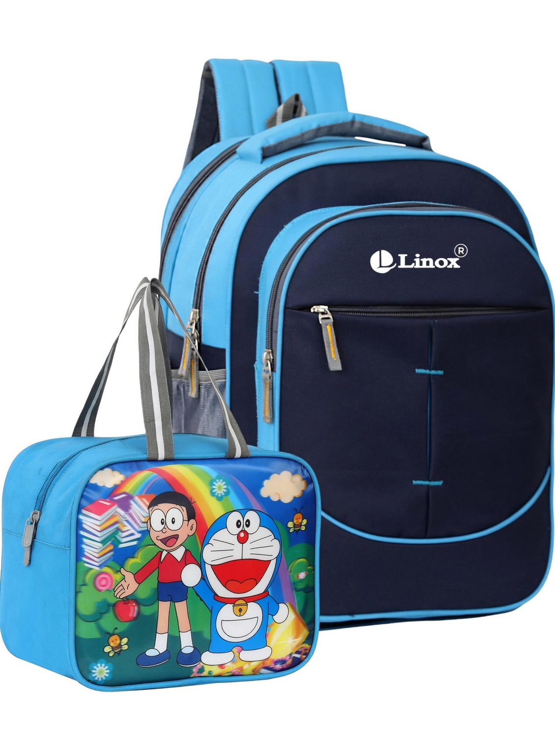 Image of LINOX Barbie Combo School and Lunch bag Class Nursery to 2nd Waterproof School Bag (Pink, 25 L)