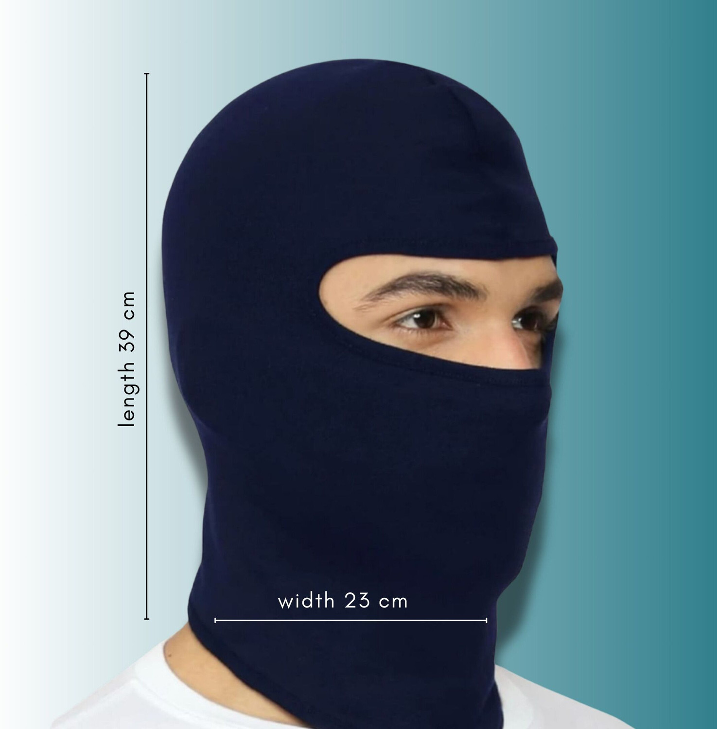 Image of SIZI Black Helmet Skull Cap for Men & Women (Size: Free, Balaclava)
