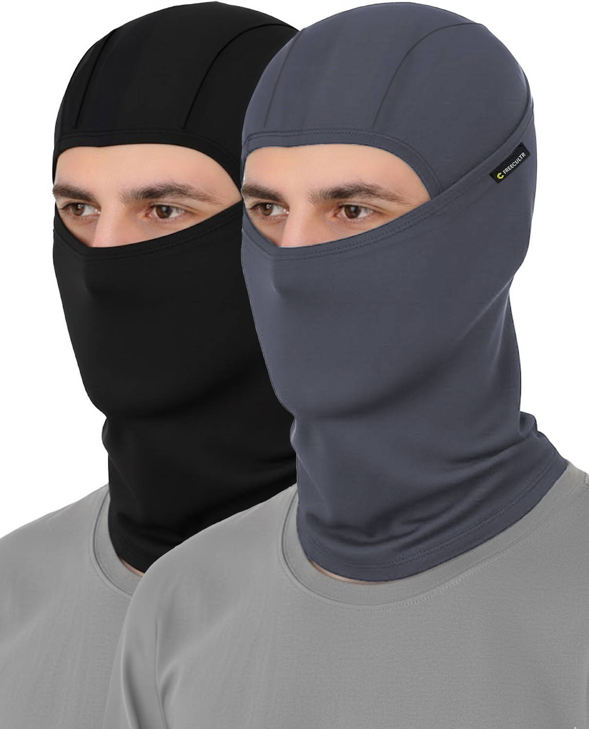 Image of SIZI Black Helmet Skull Cap for Men & Women (Size: Free, Balaclava)