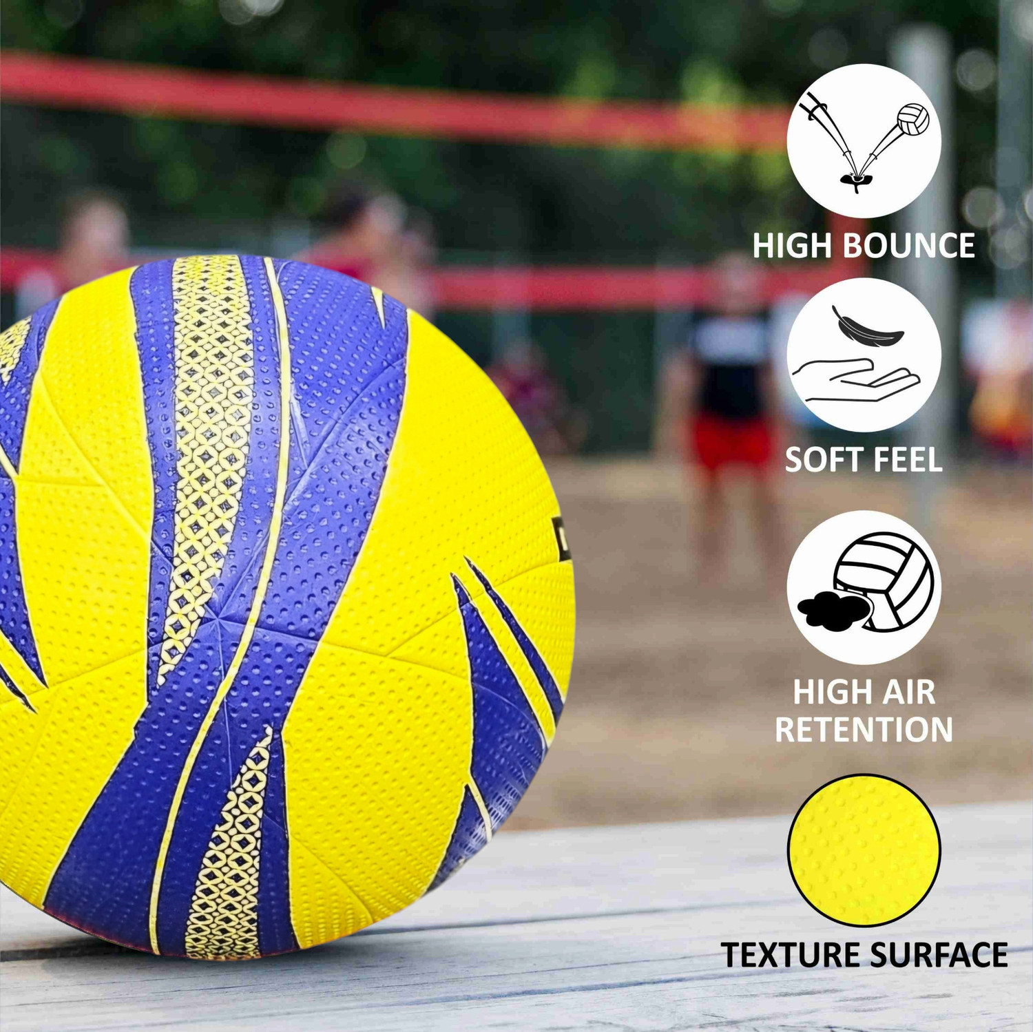 Image of BOLT Combo Volleyball Twister with Net 360N, Pump&Wrist Band(Ball+Net+Pump+WristBand) Volleyball - Size: 4 (Standard, Pack of 4)