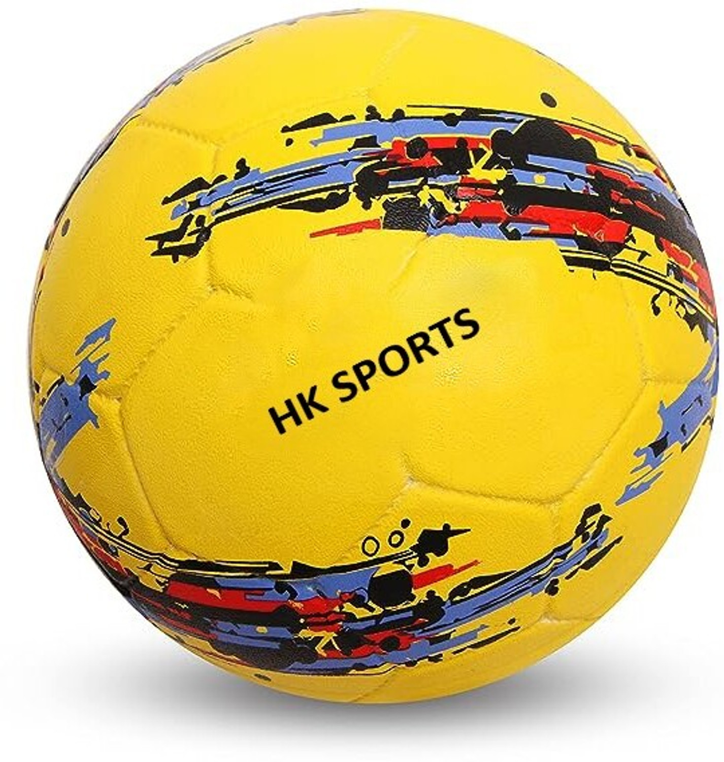 Image of HK Sports Rubber Moulded Football - Size: 5 (Standard, Pack of 1, Yellow)