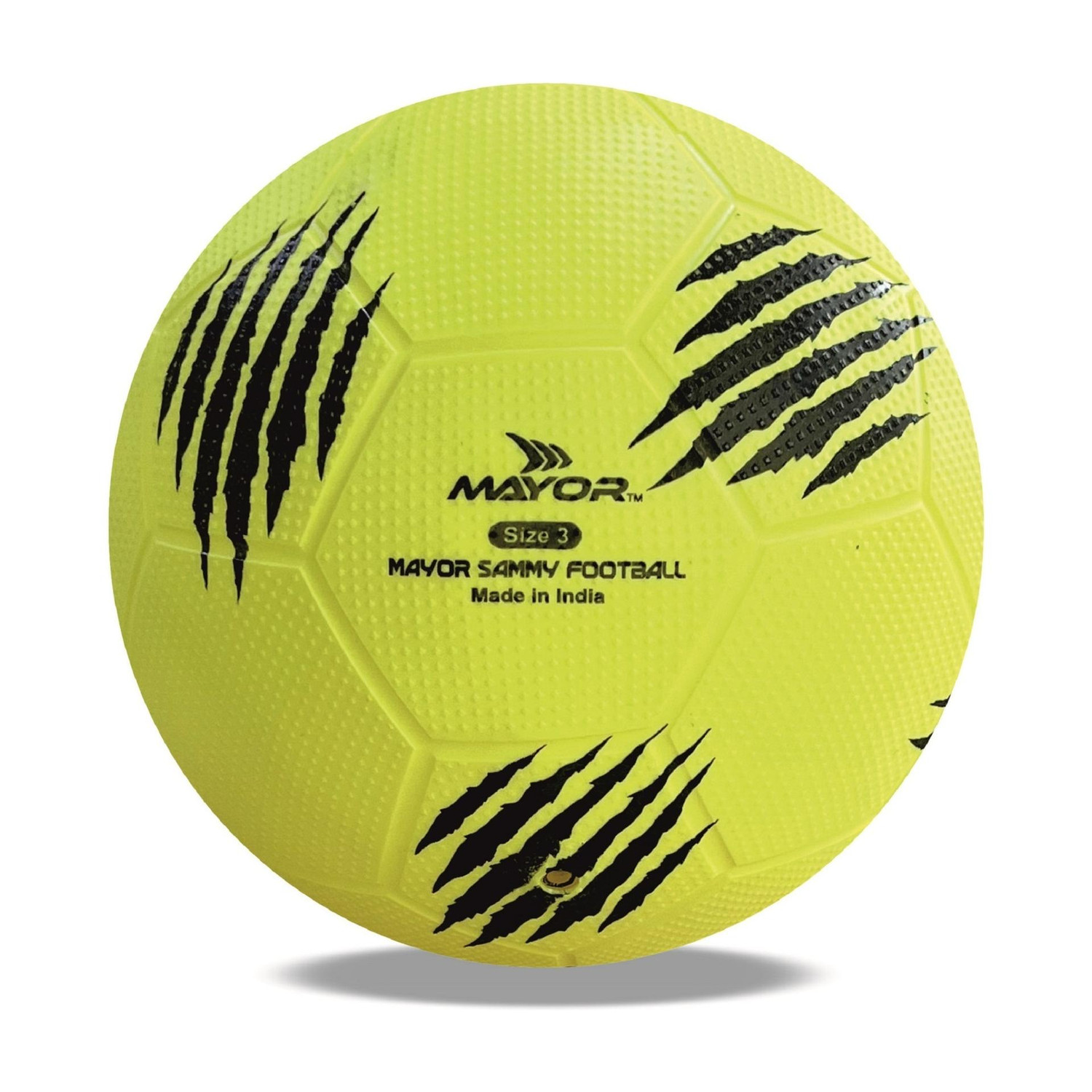 Image of HK Sports Rubber Moulded Football - Size: 5 (Standard, Pack of 1, Yellow)