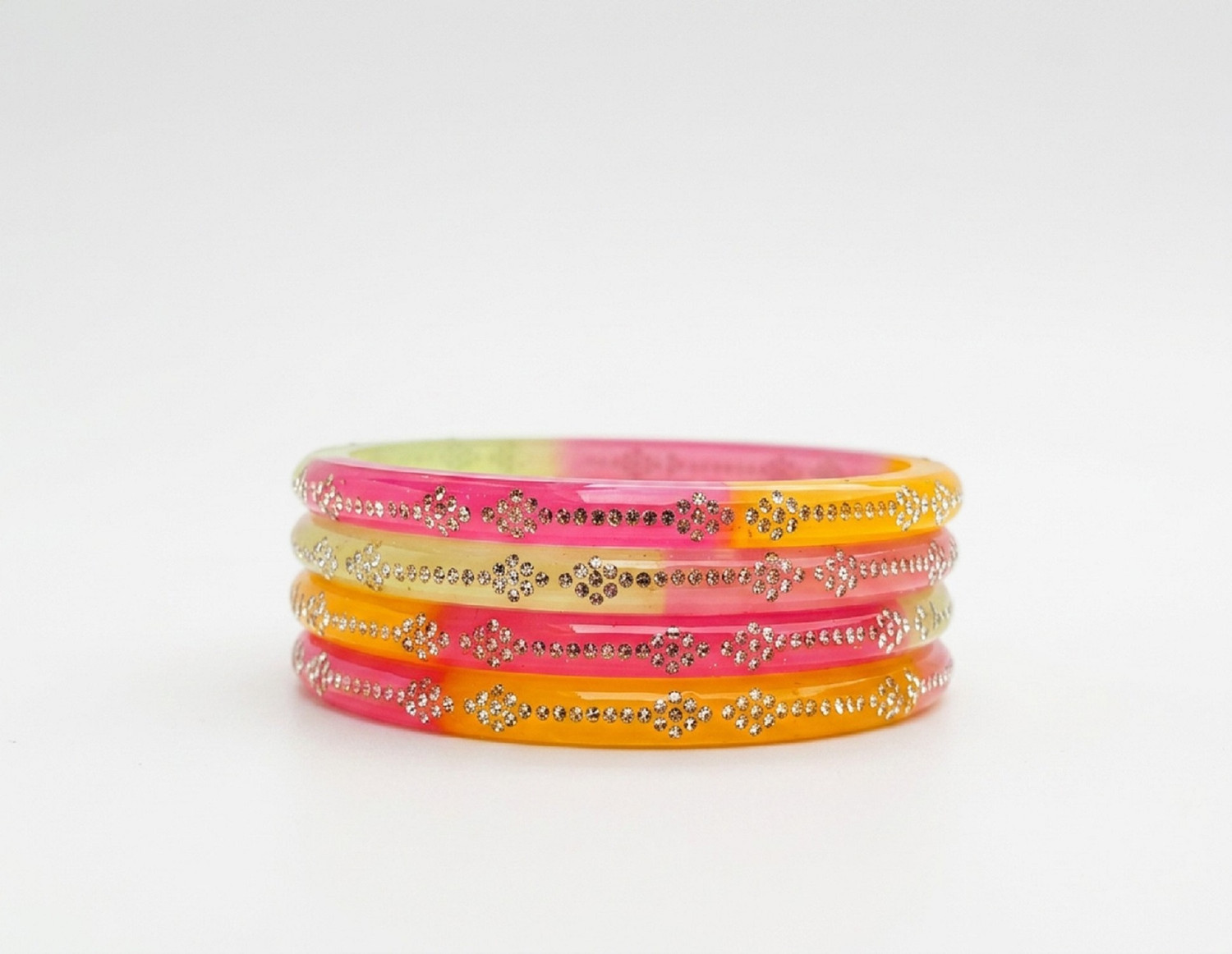 Image of VAKANGAN Glass Bangle Set (Pack of 96)