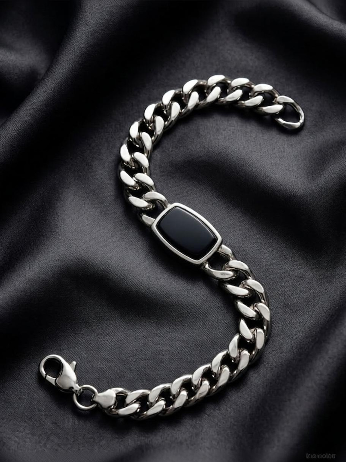 Alloy Rhodium Bracelet by Kazare - Image 1