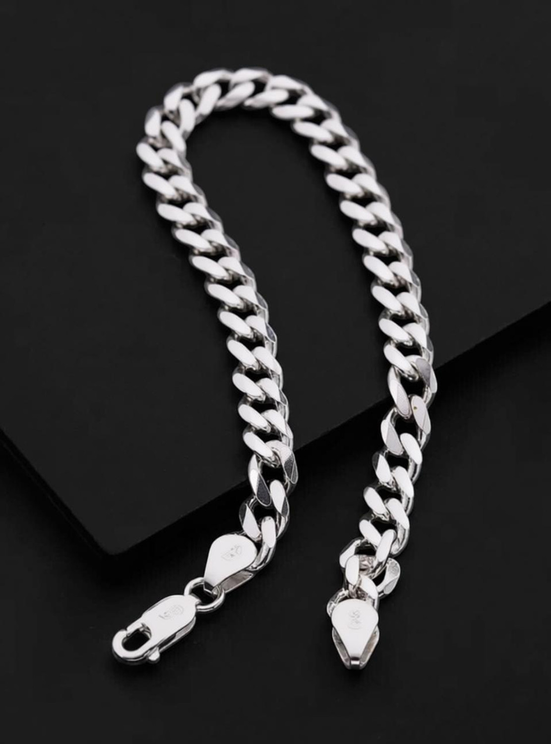 SSUNIQ Stainless Steel Silver Bracelet - Image 1