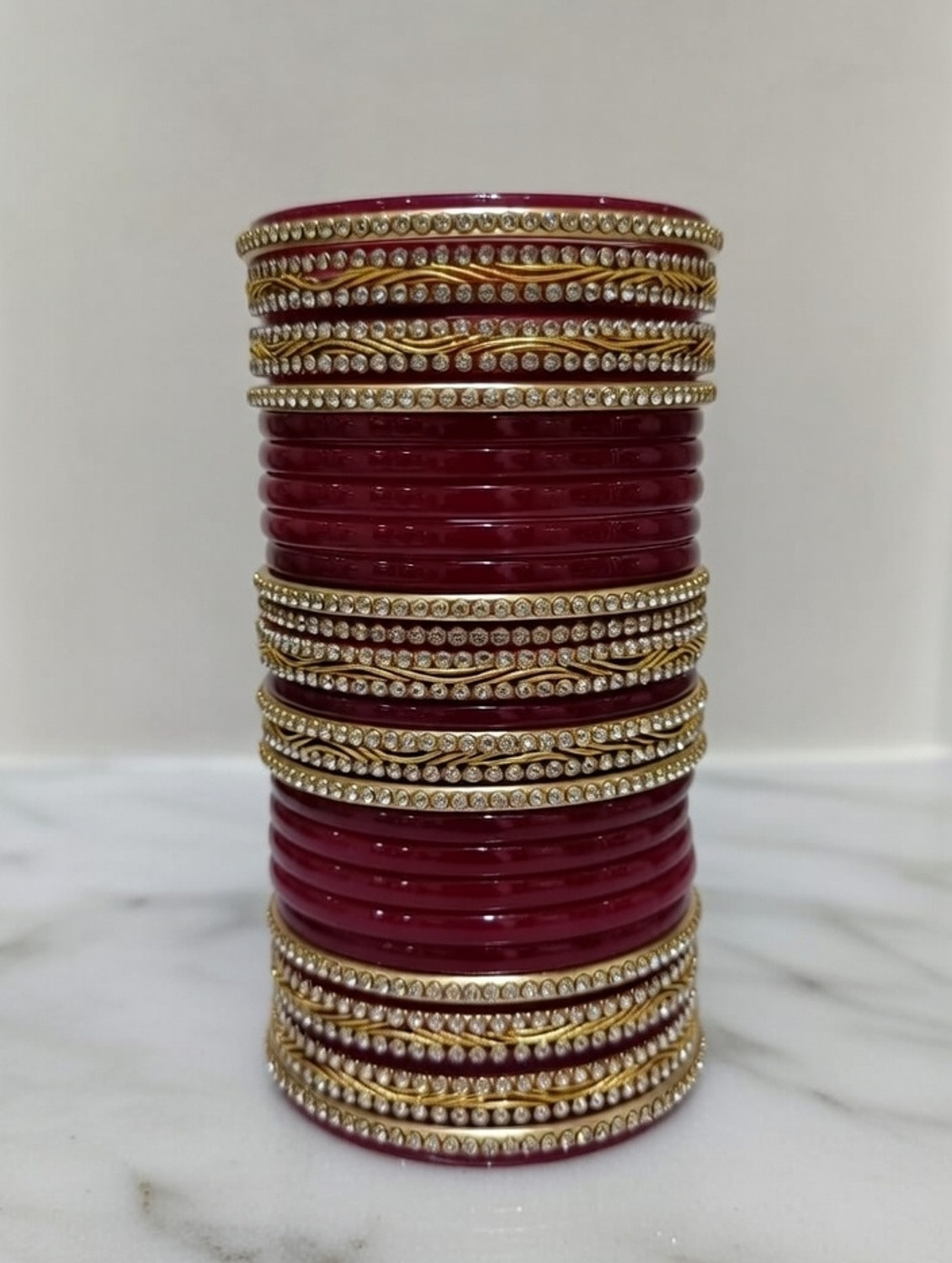 Image of Mayhmcollection Lac Bangle Set (Pack of 24)