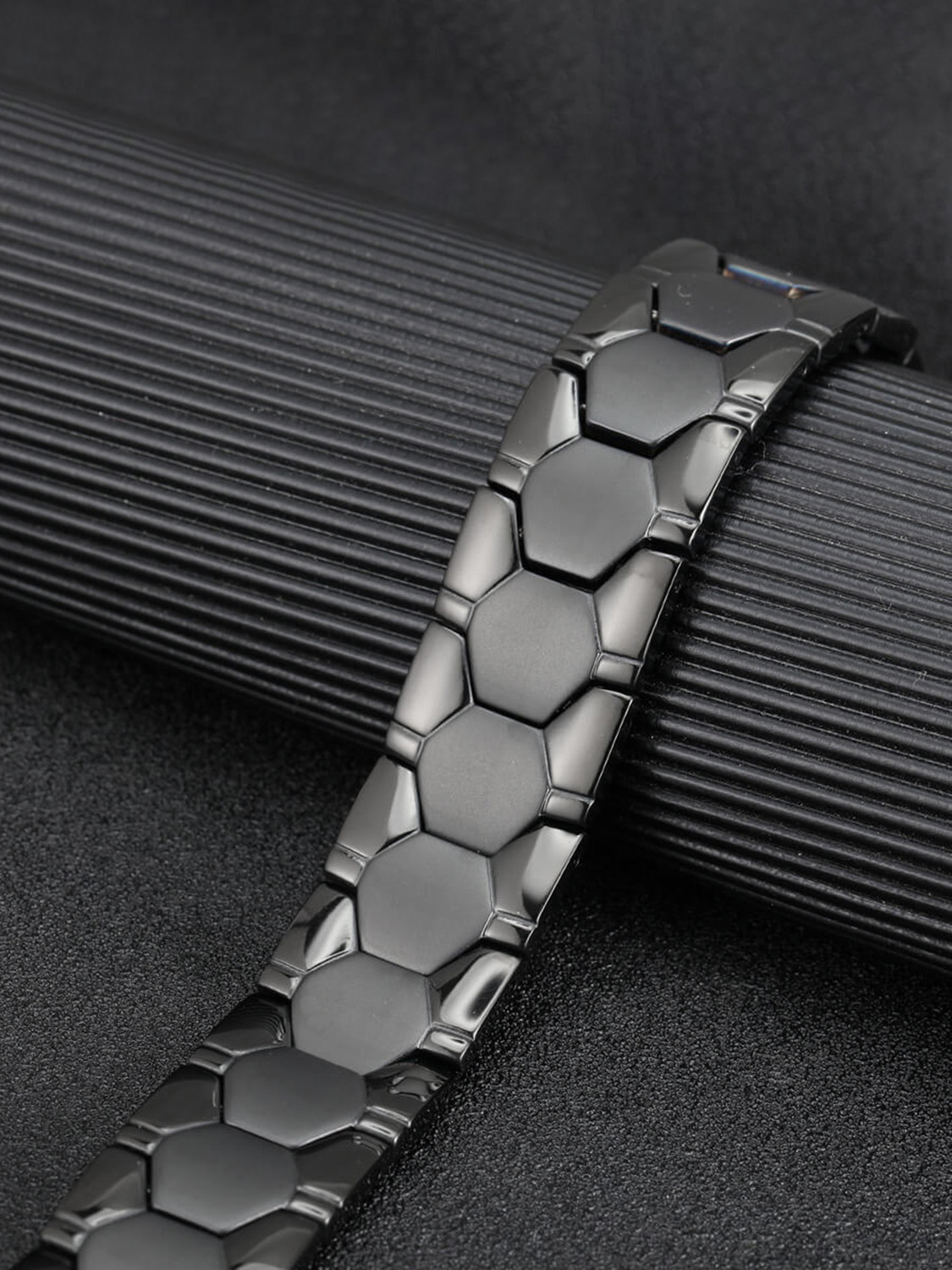Charismatic Classic Stainless Steel Platinum Bracelet - Image 1